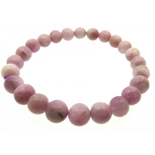 7 to 8mm Kunzite Gemstone Power Bracelet